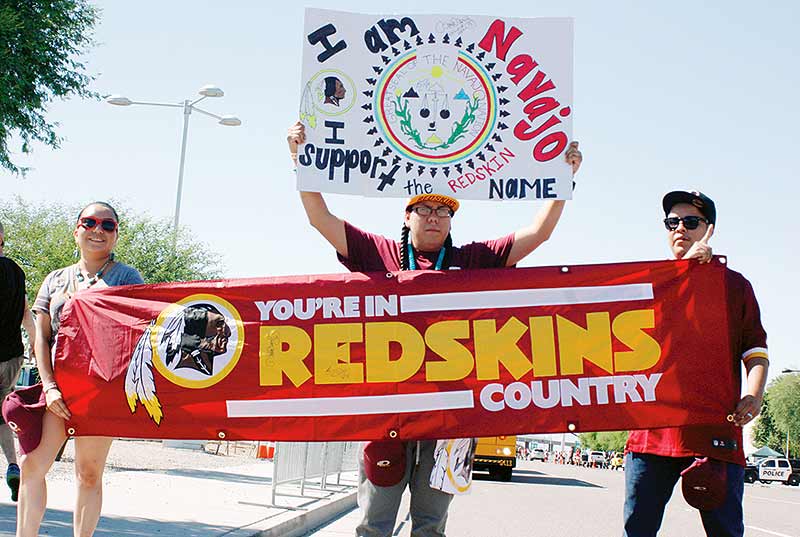 Redskins protest brings out pro, con viewpoints