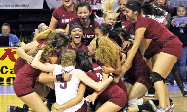 Ramah volleyball adds state title banner after 9 years