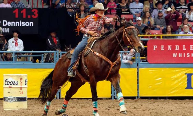 Dennison drops to 9th in barrel racing at WNFR