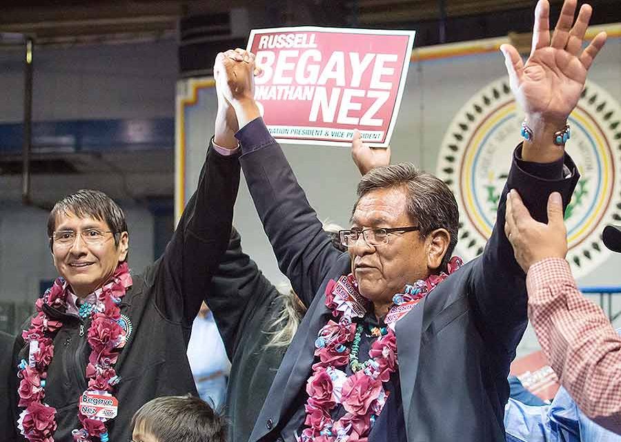Begaye-Nez supporters celebrate victory