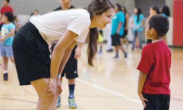 Youth council hosts basketball clinic with Jude Schimmel