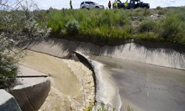Water flowing in Fruitland