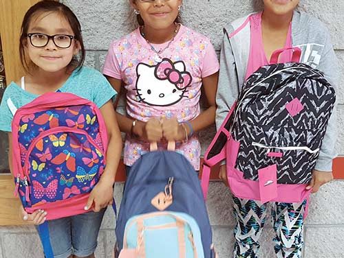 Youth Council provides Kinlichee youth with filled backpacks