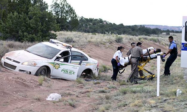 Stolen Navajo police vehicle ends in crash