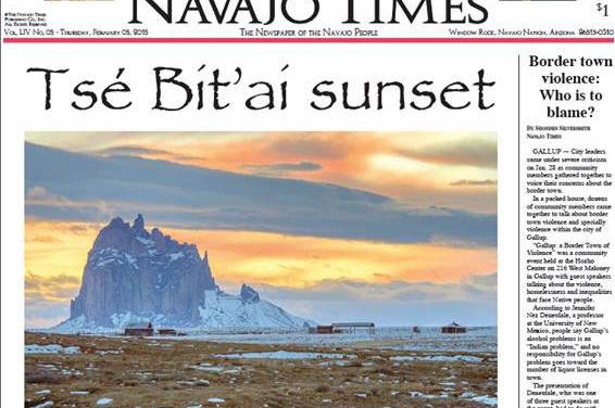 Navajo Times to cease delivery to Phoenix, San Carlos areas