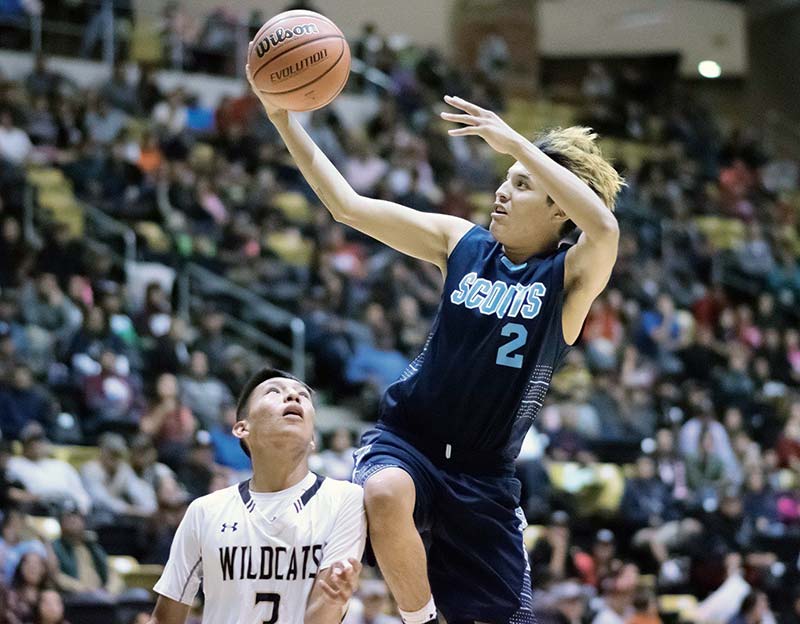 Chinle cruises past Window Rock, 74-32
