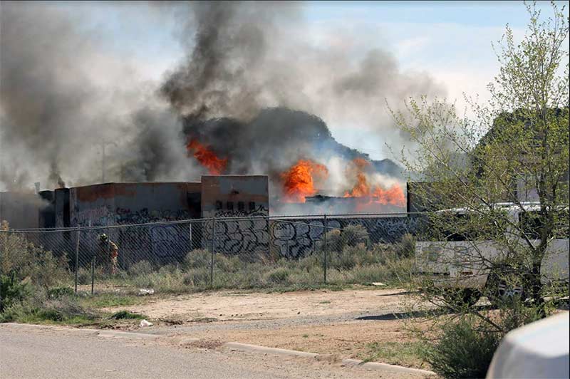 Abandoned House Catches Fire in Fort Defiance
