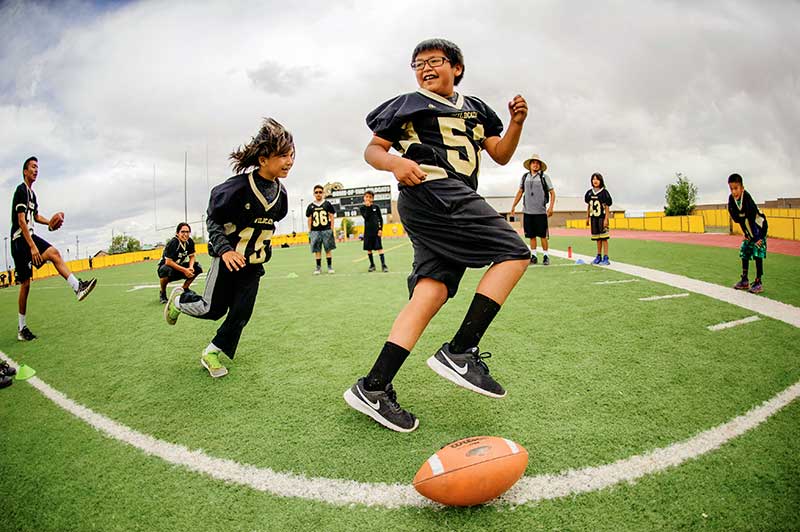 5-year-old’s love of sports gets him into football camp