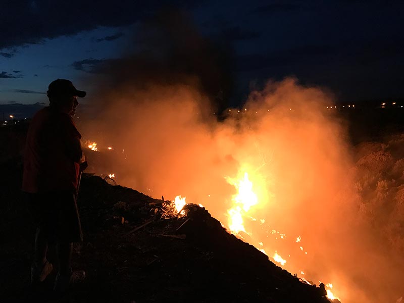Fire in Chinle