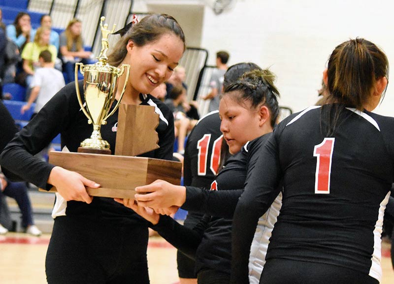 St. Michael claims first state volleyball title