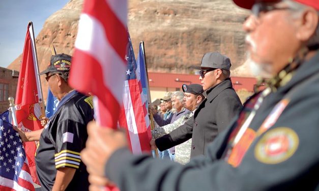Veterans march against veto, override drafted