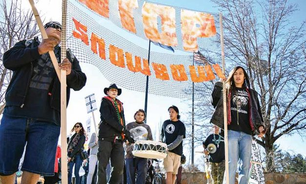 Protesters march against Snowbowl, snowmaking