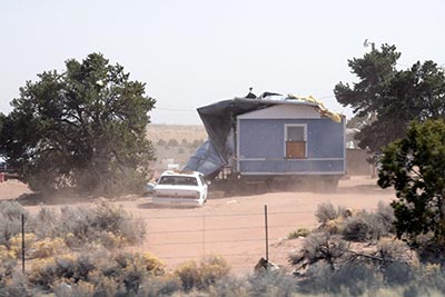Winds cause damage, power outages