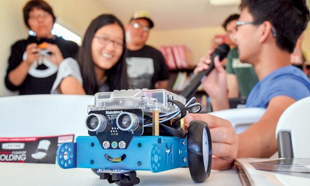 Koreans teach Leupp kids computer science