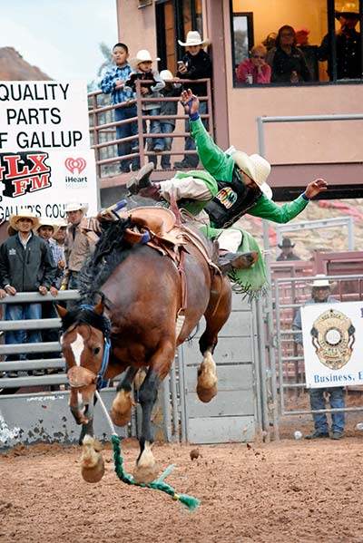 Rock Point bull rider wins Lion’s Club debut