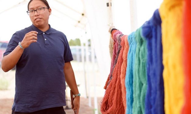 ‘Painting with yarn’
