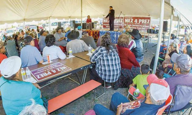 Nez launches campaign on home turf
