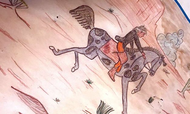 Children’s art makes its way back to rez