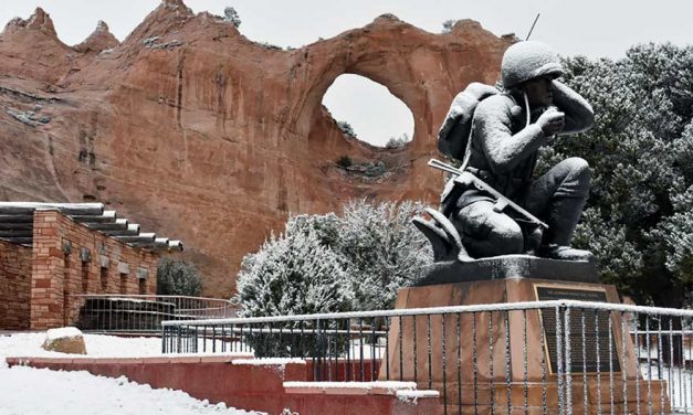 First snow of season blankets Window Rock
