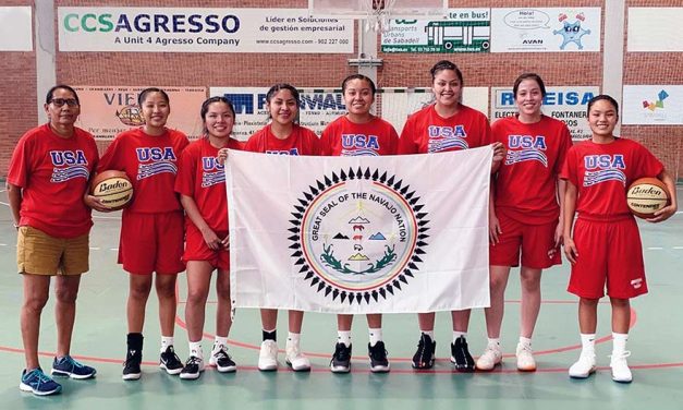 Diné girls turn heads on basketball trip to Spain
