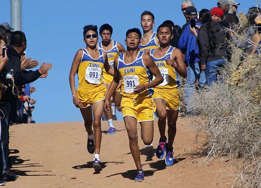 At the 3A, it was all blue and gold
