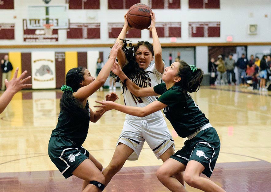 Lady Bulldogs advance with inside-outside game
