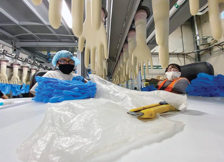 Glove factory struggles to keep pace with demand