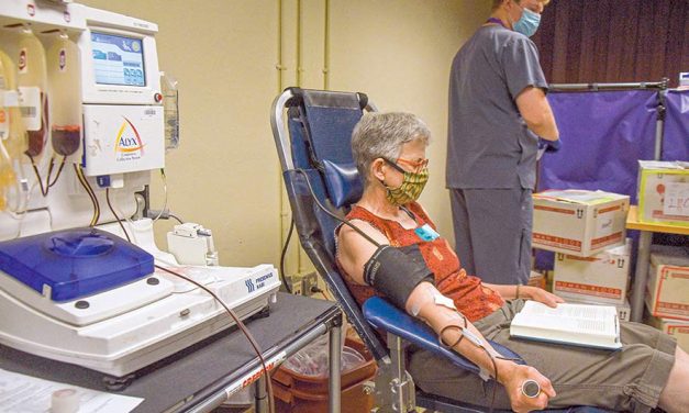 Donated blood plasma tested for coronavirus