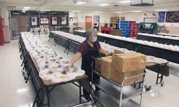 Page bus drivers, Food Services deliver meals to students