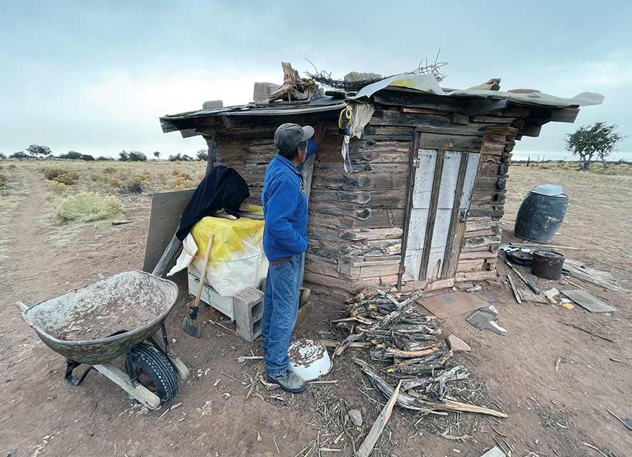 Fending for himself: As winter closes in, isolated elder chops wood, survives