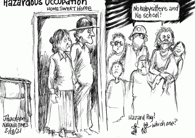 Grandparents look shocked as children try to bring grandchildren over to babysit. Hazardous occupation for grandparents, who are being asked by their kids to babysit grandchildren during the COVID-19 pandemic.