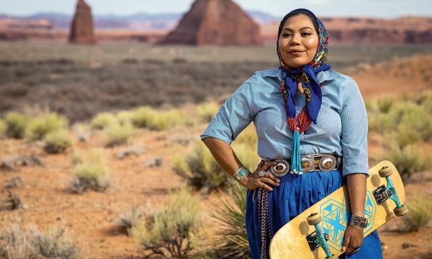 Diné weaver skates into new role as style icon