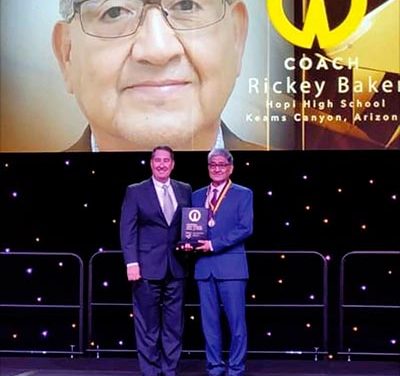 Hopi Coach Rick Baker put into NFHS National Hall of Fame