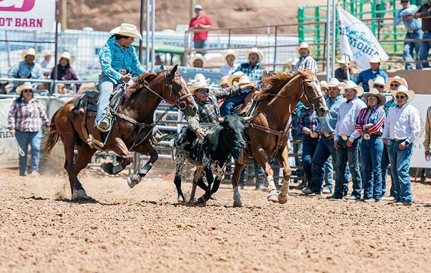 Crownpoint bull dogger wins second Ceremonial crown