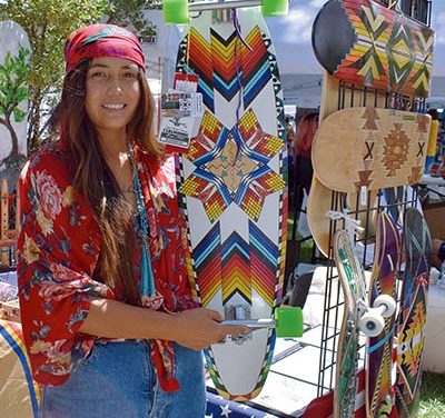 Artist: Native Olympians wanted: Skateboarder builds business with eye on youth