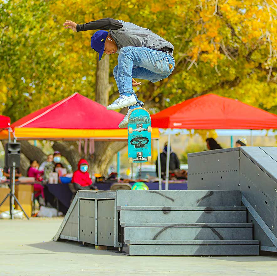 Diné Youth skate competition