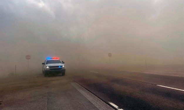 U.S. 491, Navajo Route 9 closed due to no visibility and multiple vehicle accident