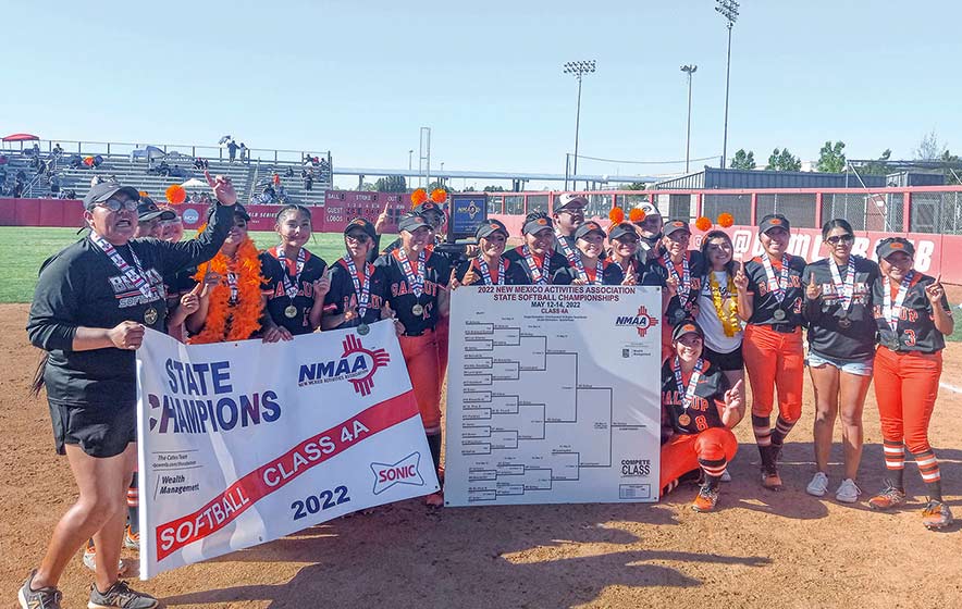 Gallup softball team earns first state crown over Lovington:  Lady Bengals scatter 13 hits in 8-0 win