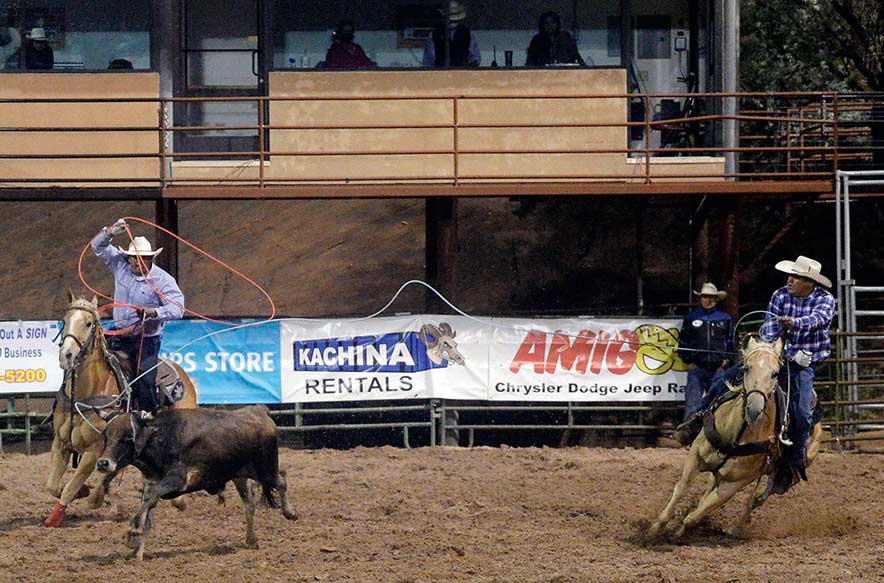 Local cowboys double-dip at Gallup Lions Club Rodeo