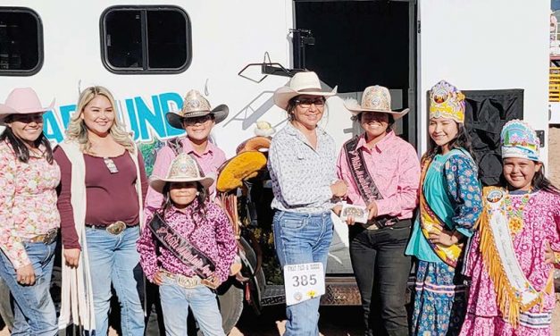 Shiprock cowgirl wins first all-around trailer after 40 years of rodeo