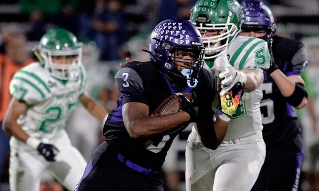Miyamura rushes for 8 TDs in rout over Moriarty