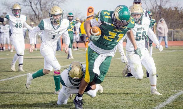 Thoreau football notches first playoff win
