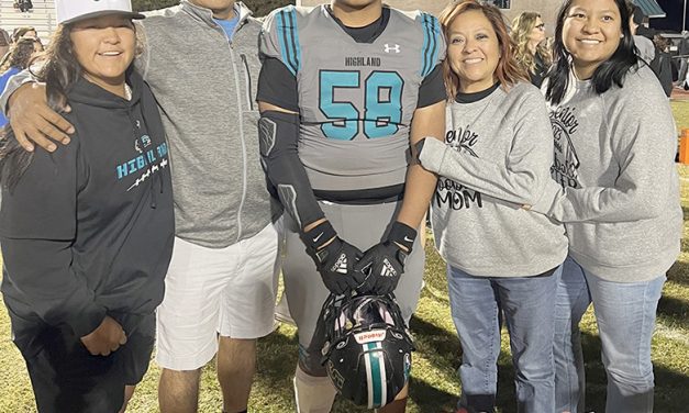 Tasmanian Devil: Diné nose tackle creating havoc for Highland football team