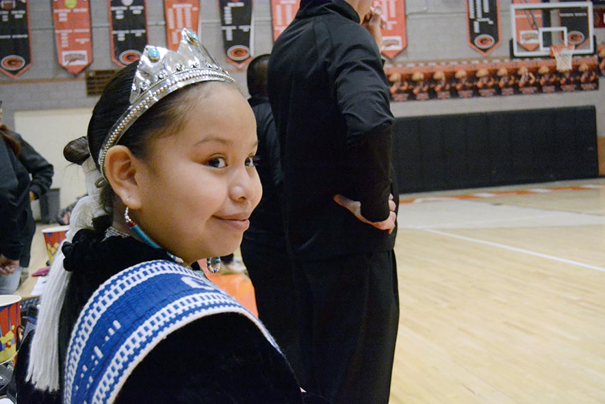 9-year-old Little Miss Ch’ooshgai honing Diné-speaking skills