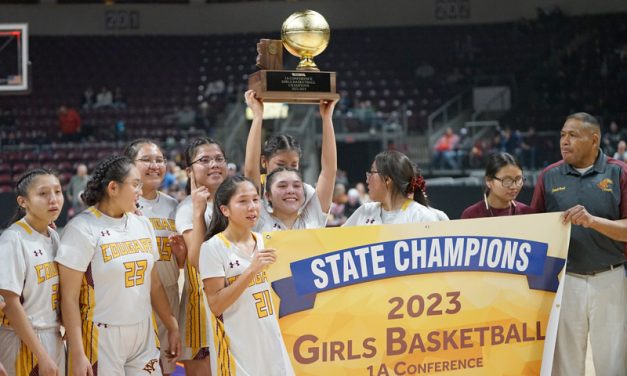 Three-peat: Rock Point girls take 1A crown