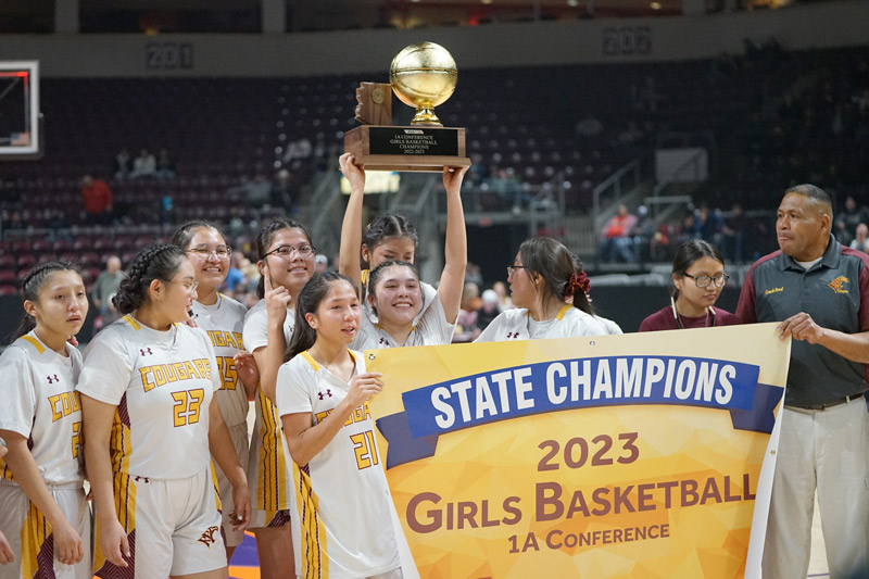 Three-peat: Rock Point girls take 1A crown