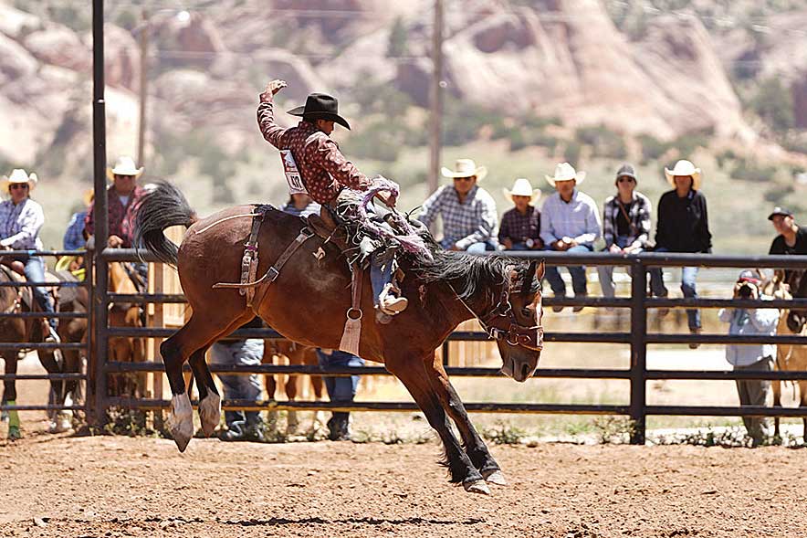 Navajo Ag Expo sees saddle bronc shakeup, Beshbetoh cowboy earns INFR qualification
