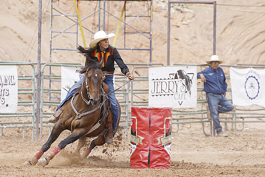 Ceremonial Rodeo, Yazzie, Long earn saddles, buckles, cash for all-around champion effort