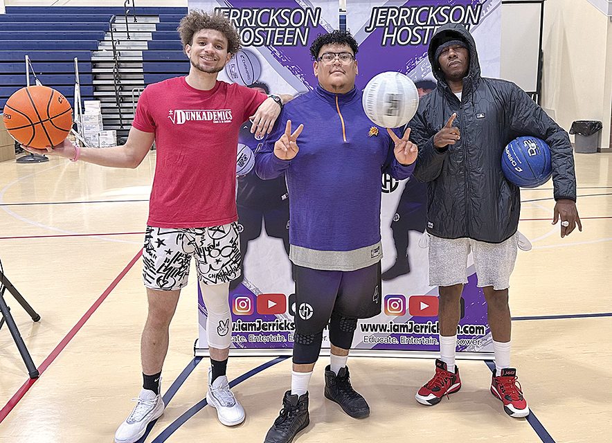 A Champion in life: Diné basketball entertainer shows students to follow their dreams