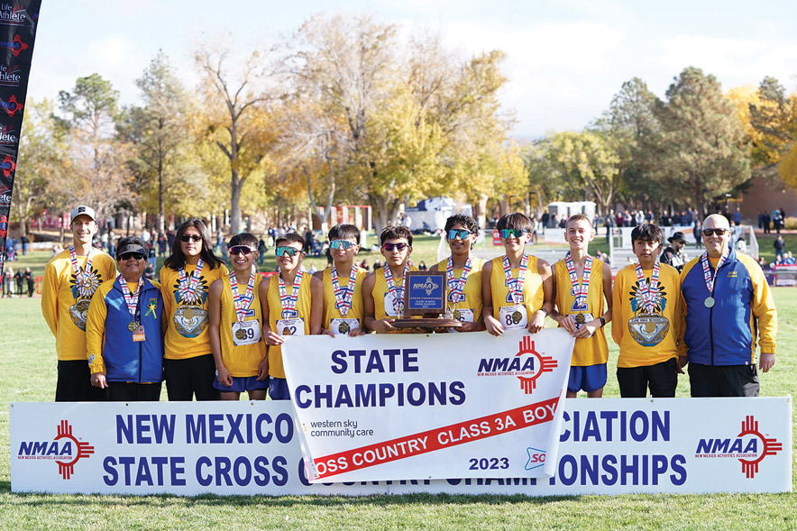 Zuni boys tie Laguna Acoma with 23 state titles, LA runner wins 2A race